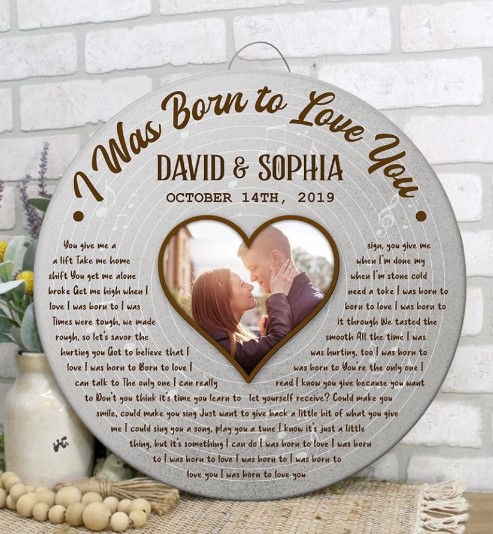 Personalized Round Wooden Sign