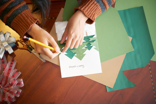 DIY Card of a Christmas tree