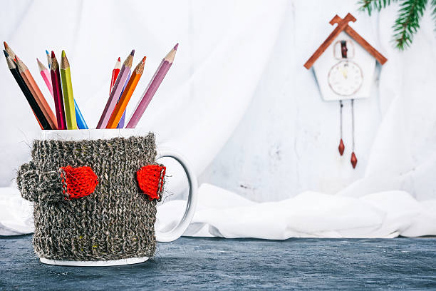 Wood Pencil Holder