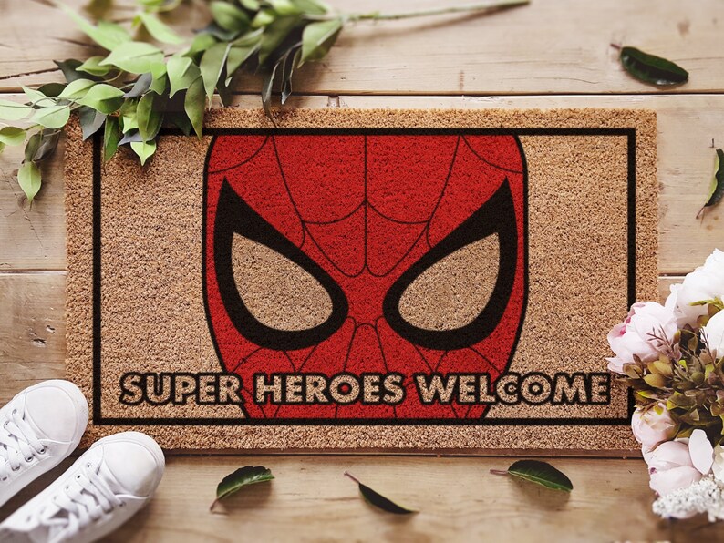 Spiderman doormat
