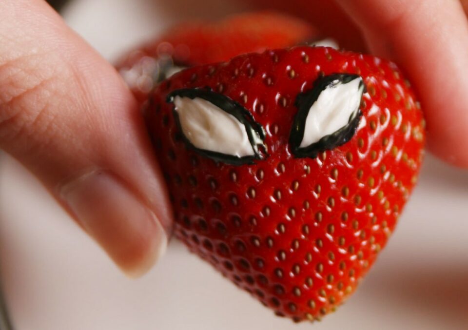 Spiderman strawberry