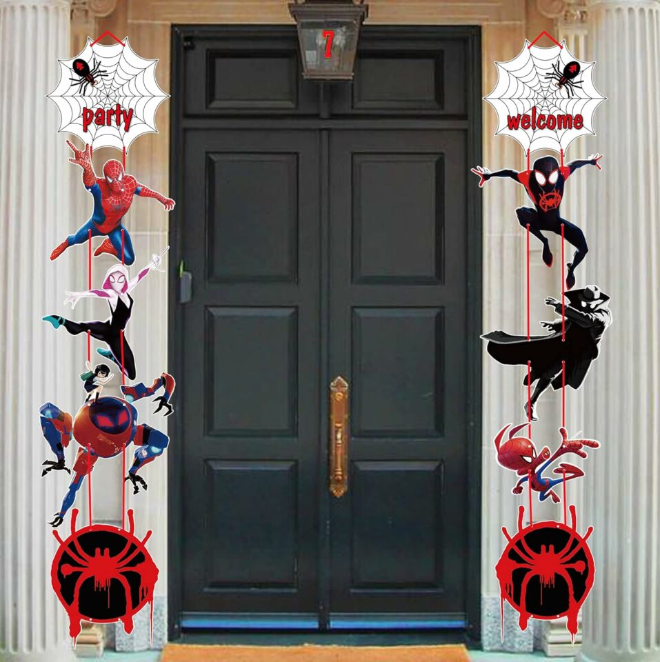 Spiderman porch sign
