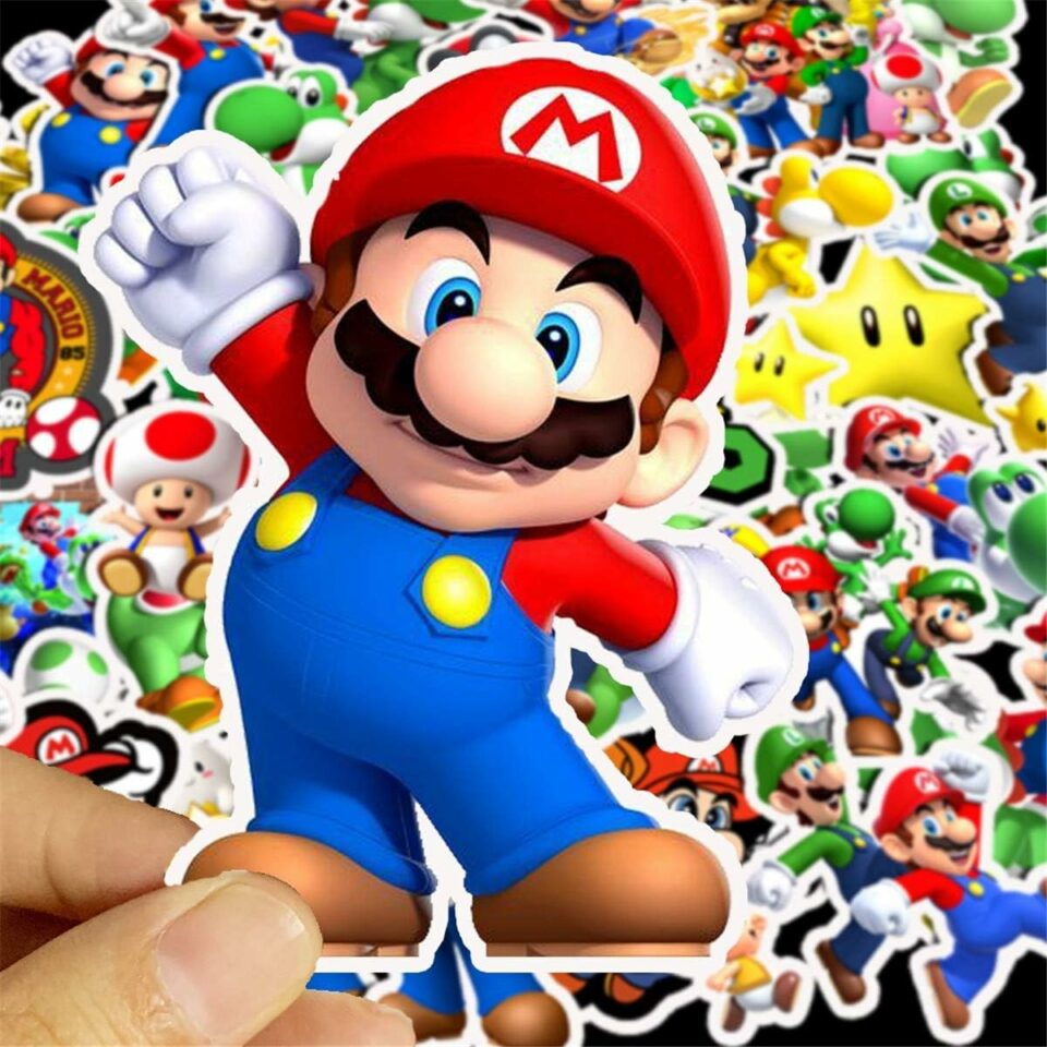 Mario-themed stickers
