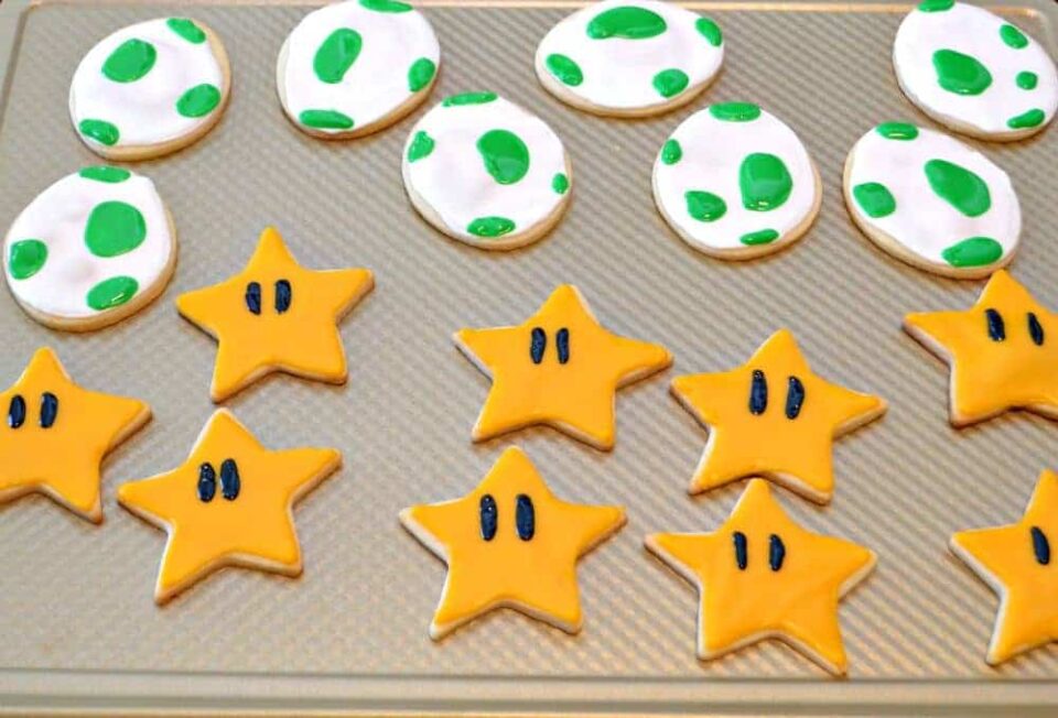 Mario star cookies
