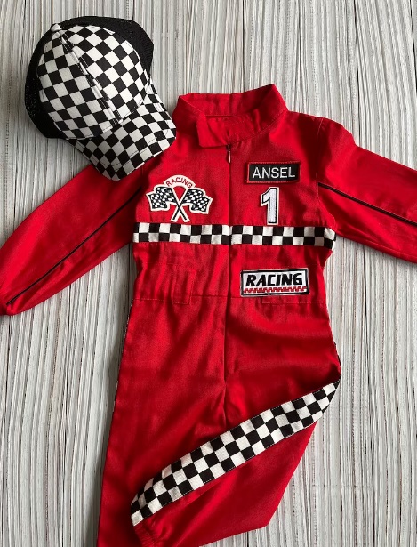 Red Racer Long Jumpsuit