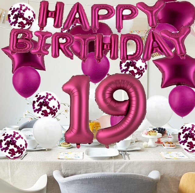 19Th Birthday Balloon