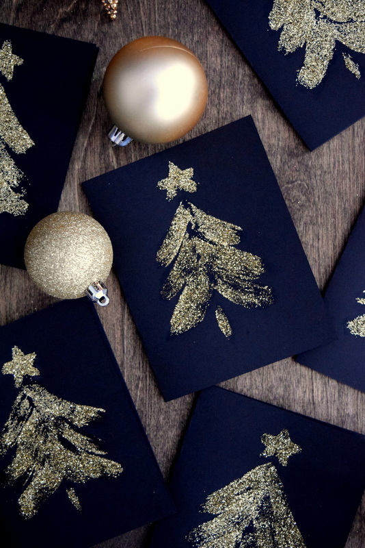 Glitter Christmas cards