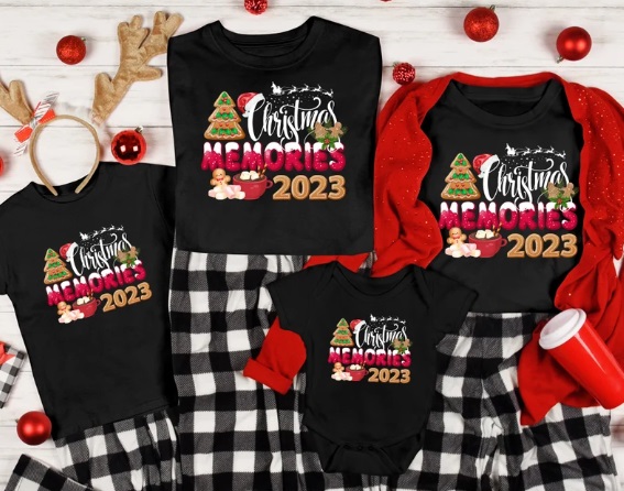 Gingerbread Memories 2023 Family Tshirt