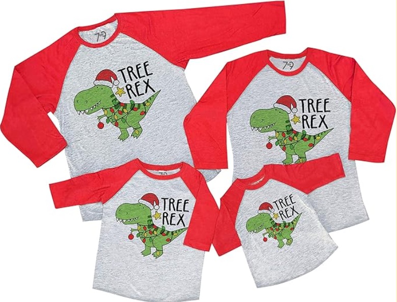 Tree Rex Dinosaur Red Shirt