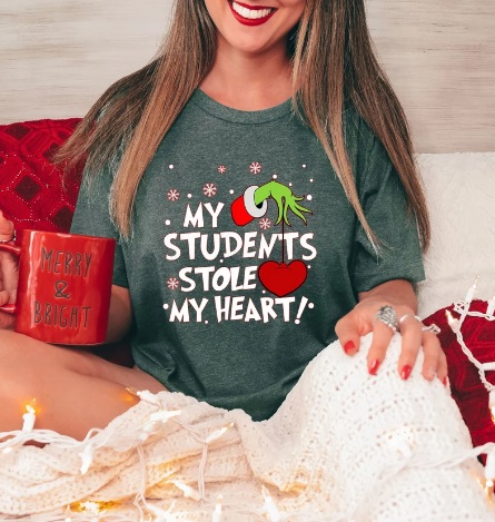 My Students Stole My Heart Christmas Shirt