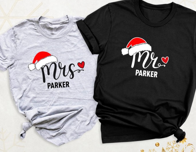 Christmas Mr. and Mrs. Shirts