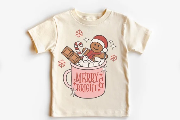 Hot Cocoa and Christmas Movies Toddler Shirt