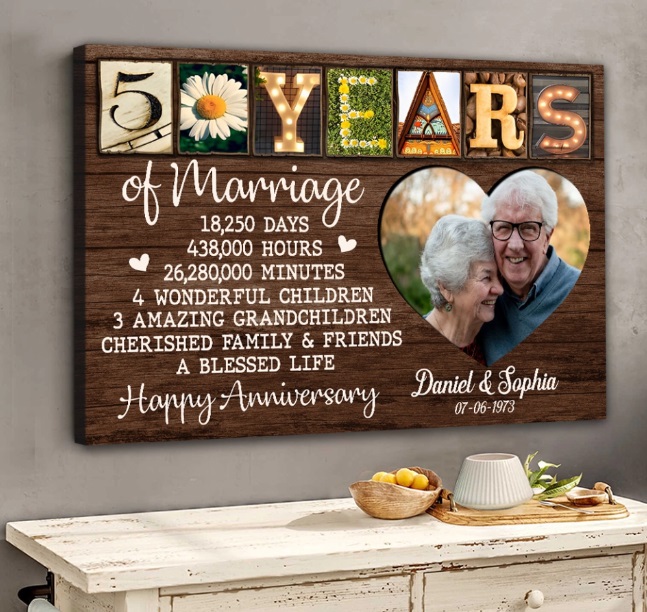 50 Years Of Marriage Photo Poster