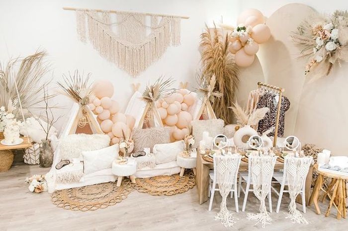 Chic Boho Spa Resort Birthday Party