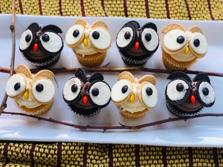 DIY Hedwig Owl Cupcakes