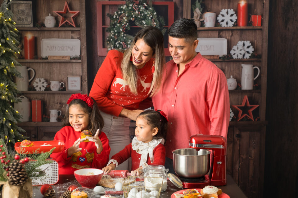 Holiday cookie making