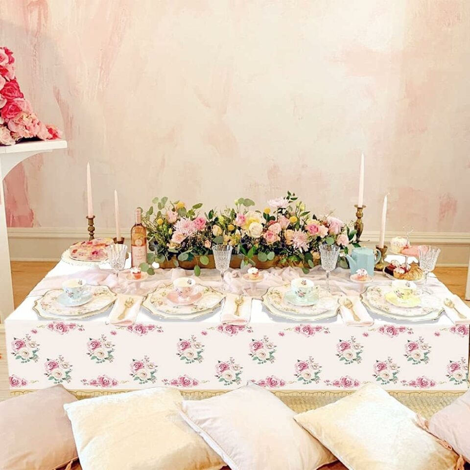 Floral table cover

