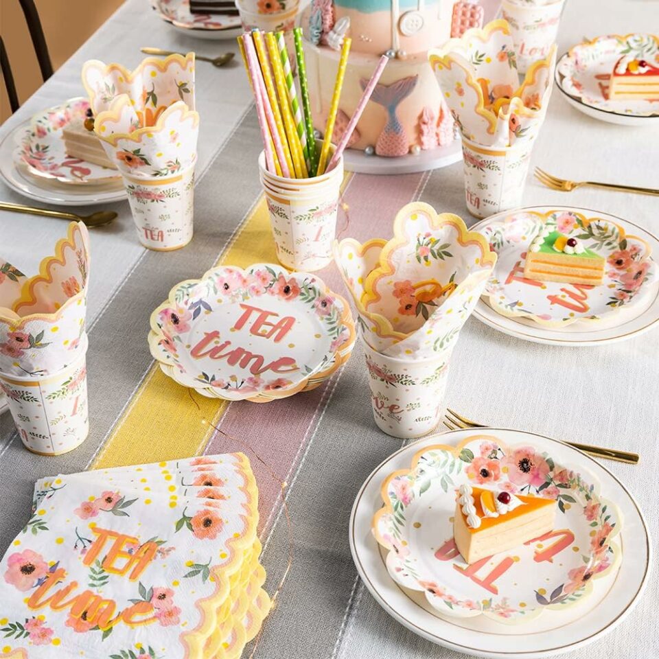 Tea time party tableware
