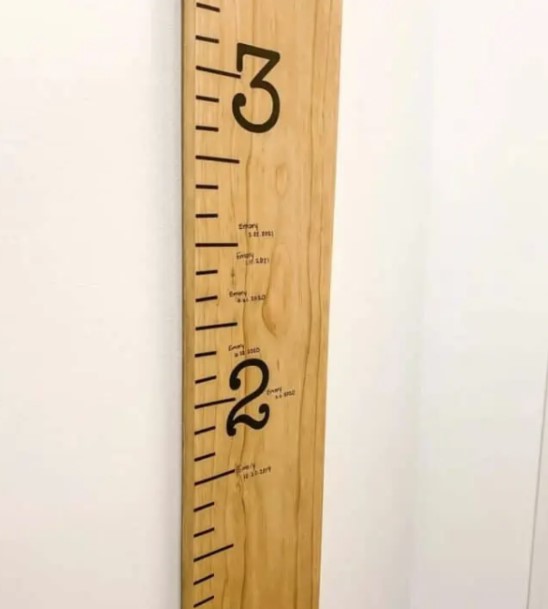 DIY Ruler Growth Chart for Kid 