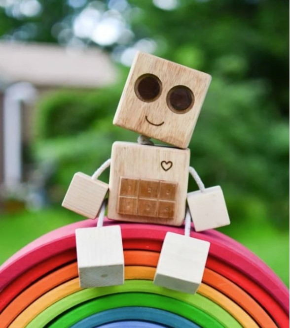 DIY Wooden Robot Toy