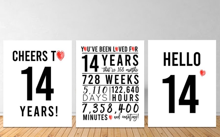 14th Birthday Sign Bundle