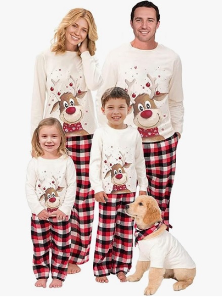 Reindeer Family Christmas Pjs Matching Set