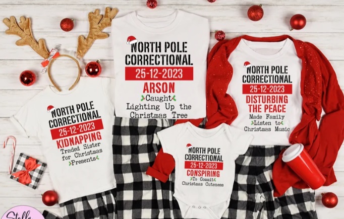 North Pole Correctional Christmas Shirts