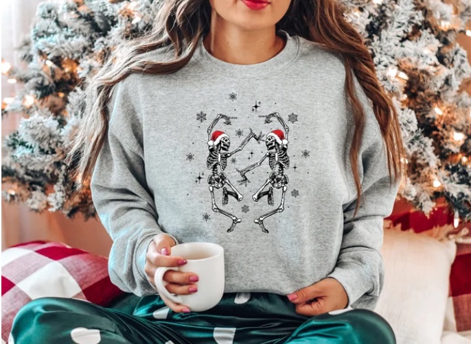 Christmas Dancing Skeleton Sweatshirt