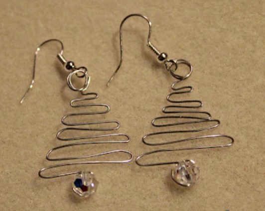 yievot 2022 Christmas Tree Earrings Creative Diy Earrings 