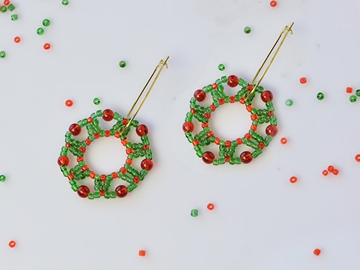 Christmas Hoop Earrings