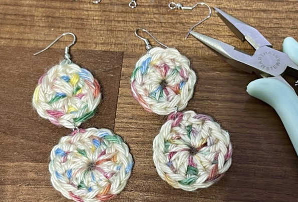 Simple Crochet Earrings