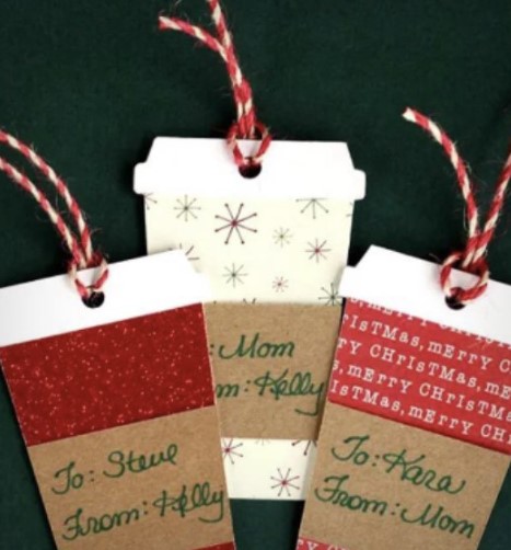 Coffee Cup Gift Tags