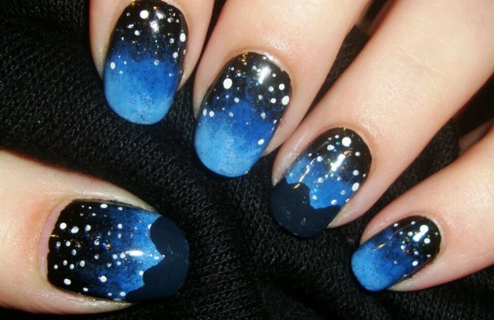 Starry Night Sky Nails
