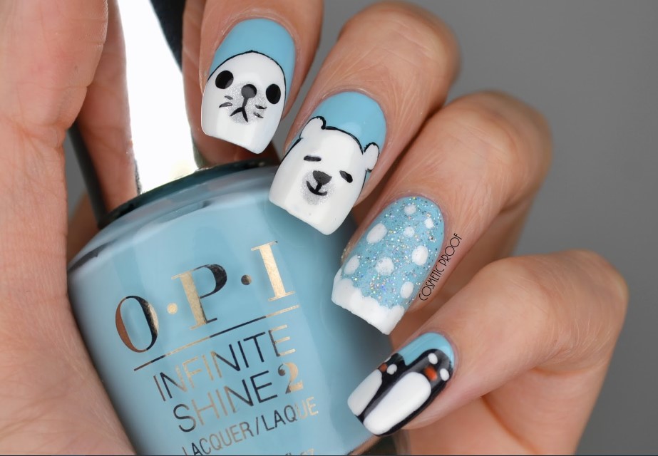 Polar Bear Nail Designs