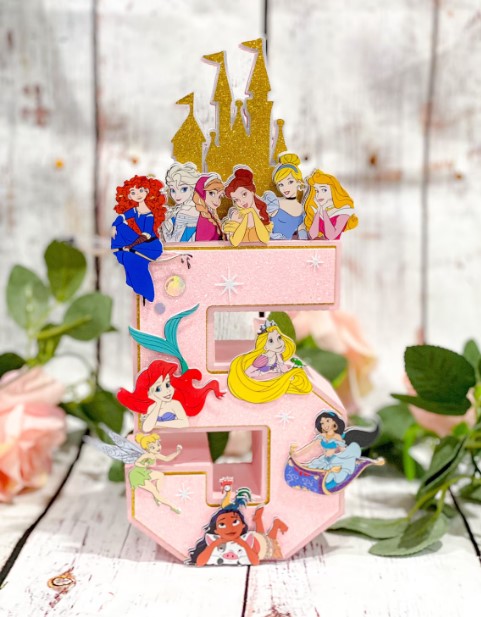 Princess 3D Letters or Numbers