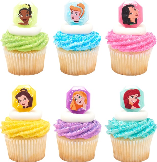 Disney Princess Gemstone Ring Cupcake 