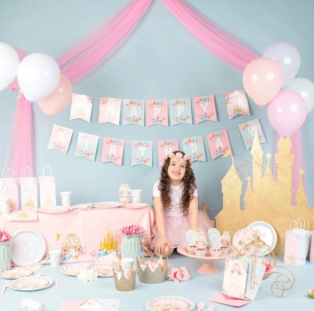 Princess Birthday Party Supplies Set