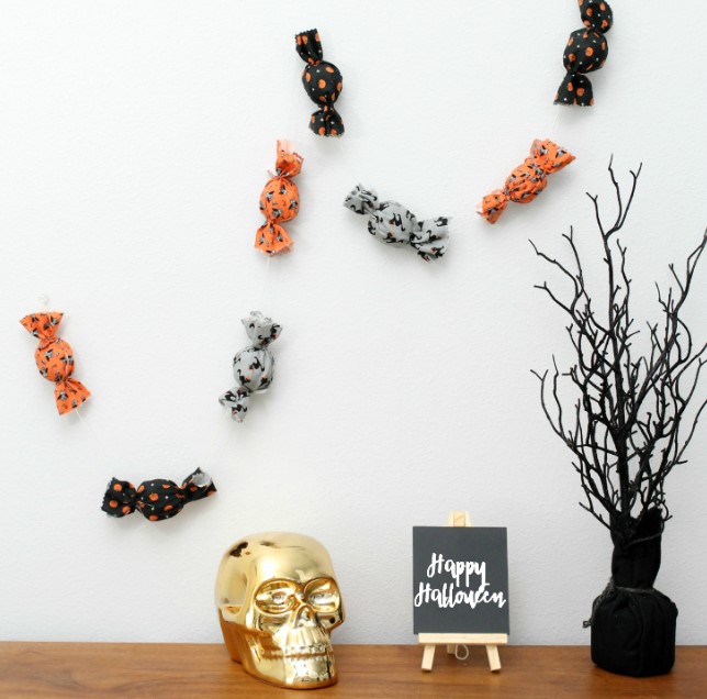 Fabric Scrap Halloween Garland