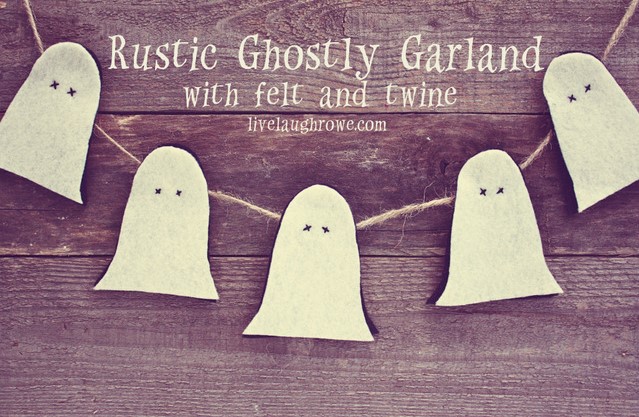 Rustic and Ghostly Halloween Garland