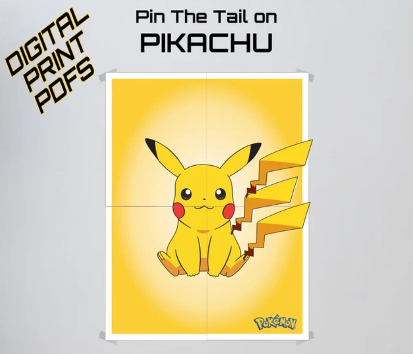 Pin the tail on Pikachu