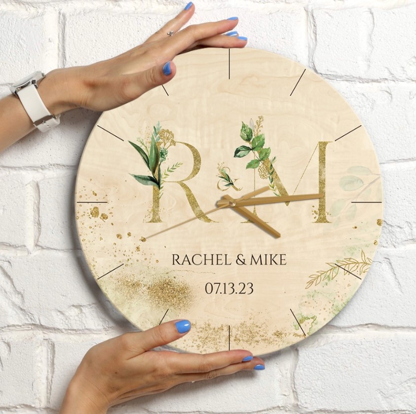 Personalized Choose Letters Wall Clock
