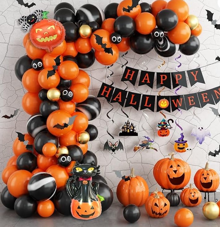 Halloween Birthday Party Balloons