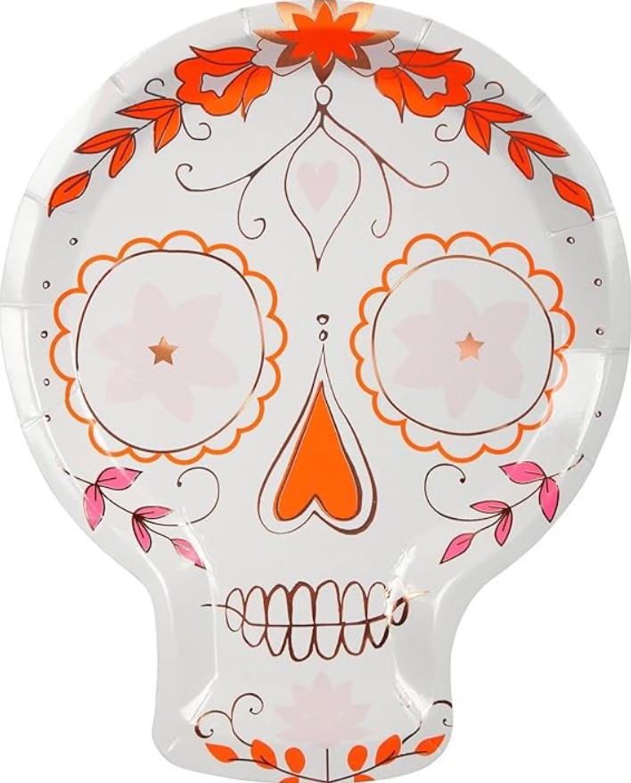 Meri Meri Sugar Skull Plates