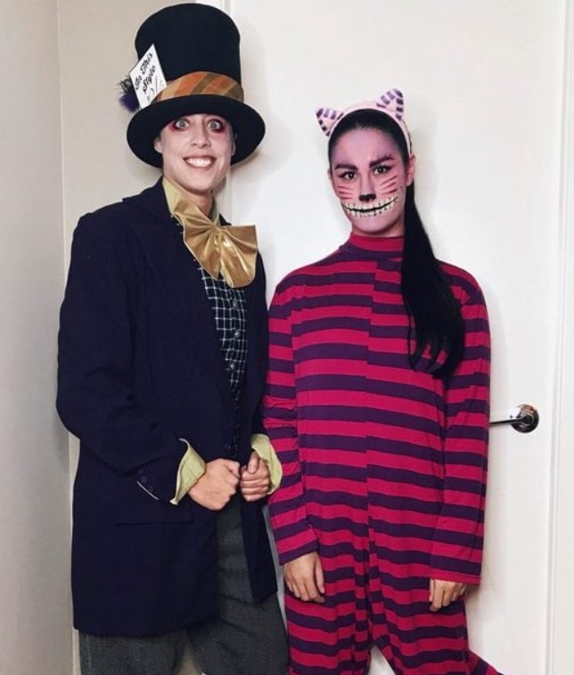 Mad Hatter & Cheshire Cat costumes