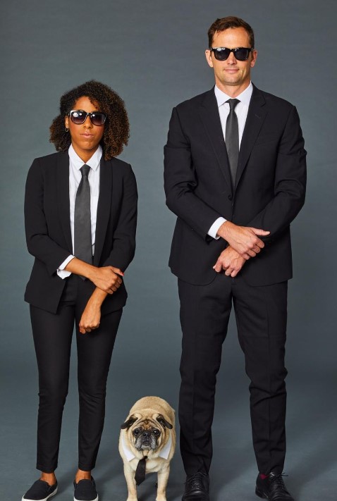 Men in Black costumes