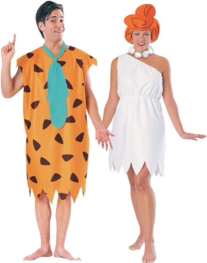 Fred and Wilma Flintstone costumes