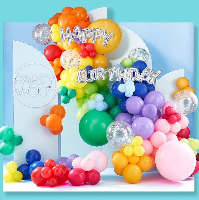 Rainbow Balloon Garland Kit