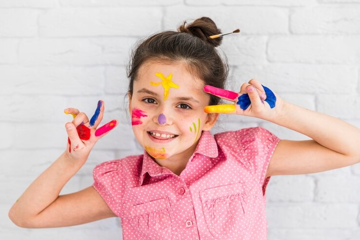 Rainbow Face Painting