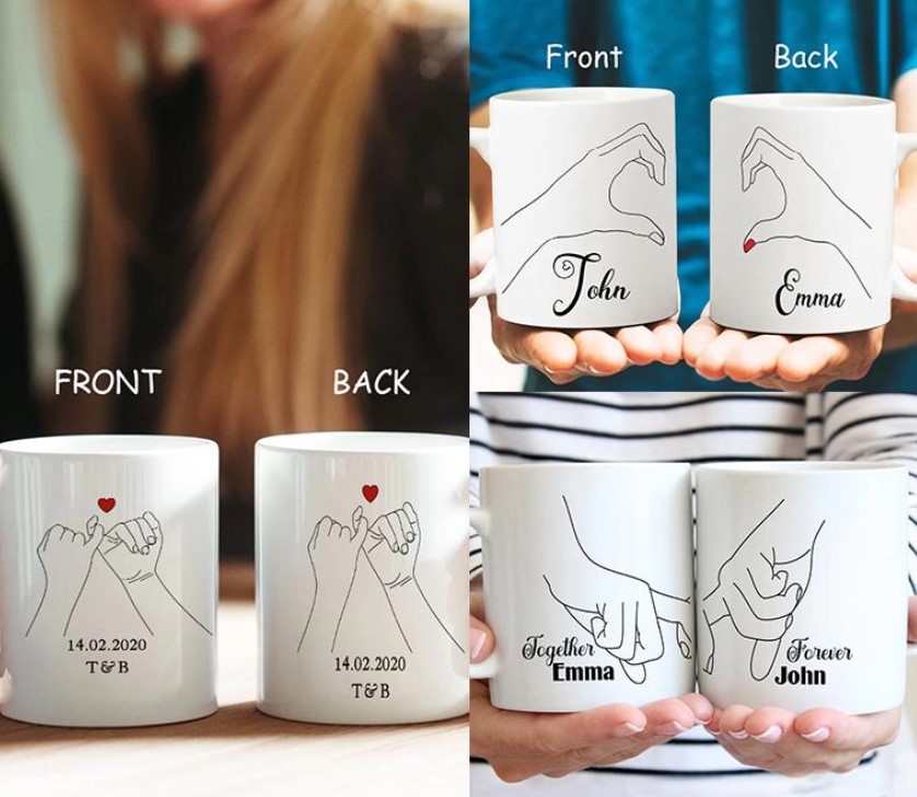 Adorable Lyrical Mugs : Couple Coffee Mugs