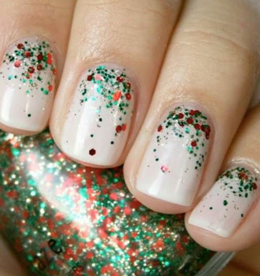 White Glittered Nails Stock Photo - Download Image Now - Fingernail,  Glittering, Glitter - iStock